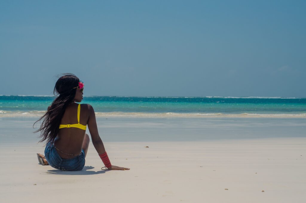Diani Beach coastline, Kenya